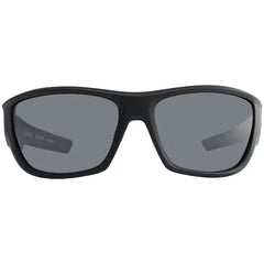 Ugly Stik Patriot Fishing Sunglasses, Matte Black Frame, Smoke & Silver Mirror Lens, Adult