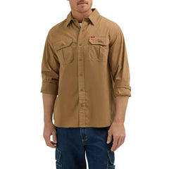 Wrangler® Men's and Big Men's Relaxed Fit Long Sleeve Woven Shirt
