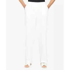 Alfred Dunner Petite Mid-Rise Casual Pants for Women