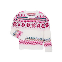 Wonder Nation Girls Fairaisle Sweater