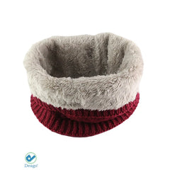 Deago Harsh Winter Double-Layer Fleece Neck Warmer Scarf for Men and Women