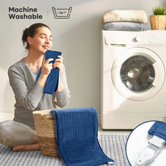 MARNUR Heating Pad, Large Size 12''x24'' with 4 Heat Settings, Auto Shut-off - Blue