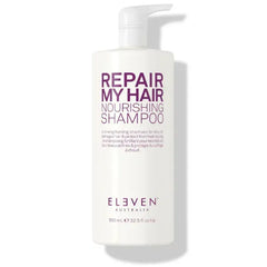 ELEVEN AUSTRALIA Repair My Hair Nourishing Shampoo - Strengthens & Repairs Damaged Hair, Deep Moisture & Restores Shine, Sulfate-Free, Color Safe Formula