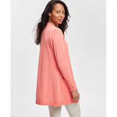 Women's Button-Sleeve Flyaway Cardigan, XS-4X, Created for Macy's-Cheerful peach
