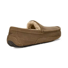 UGG® Men's Ascot Leather Plush-Lined Slipper, Comfortable and Stylish Slippers for Ultimate Relaxation