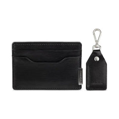 Calvin Klein Men's Atlas Leather Logo Card Case & Key Chain