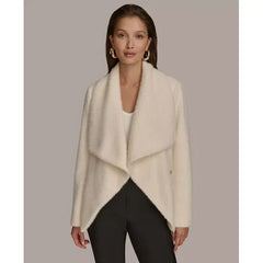 Women's Tie-Front Wrap Jacket,created by Macy's-Ivory