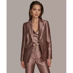 Women's One-Button Jacket,created by Macy's-Mink