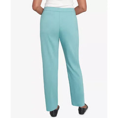 Alfred Dunner Women's Lake Victoria Pull On Millennium Short Length Pants, Seafoam