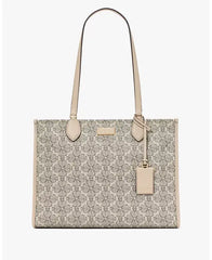 Kate Spade New York Women's Spade Flower Coated Canvas Large Tote Bag