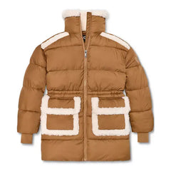 UGG® Women's Amal Plushseam Fleece Puffer Coat, Cozy and Stylish Outerwear
