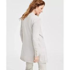 Women's Button-Sleeve Flyaway Cardigan, XS-4X, Created for Macy's-Stone wall