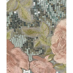 Adrianna Papell Plus Size Sequin Embroidery Sheath Dress, Perfect for Glamorous Occasions,Sage Multi