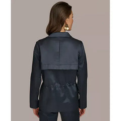 Women's Zip-Front Satin Jacket, Created by Macy's-Nightfall