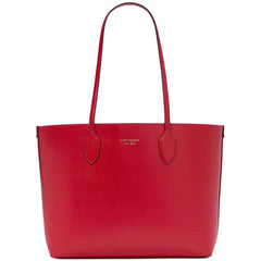 Kate Spade New York Bleecker Pixelated Hearts Pop Print Crossgrain Leather Medium Tote with Removable Pouch