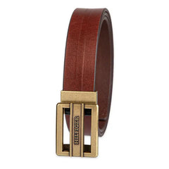 Tommy Hilfiger Men's Flex Stretch Cut Out Plaque Compression Buckle Belt
