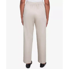 Alfred Dunner Women's Coming Up Roses Sateen Woven Short Length Pants