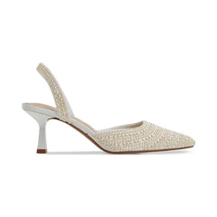 ALDO Women's Brizza Slingback Dress Pumps, Stylish Comfortable Heels, White
