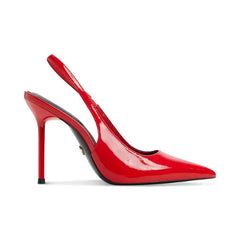 ALDO Women's Puckerup Pointed Toe Slingback Pumps, Stylish Heels , Red Patent