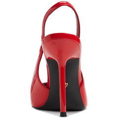 ALDO Women's Puckerup Pointed Toe Slingback Pumps, Stylish Heels , Red Patent