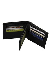 COOLBABY Men wallet Leather bifold Short Purse slim rfid blocking male card holder 11.7 * 9.6 1.5cm