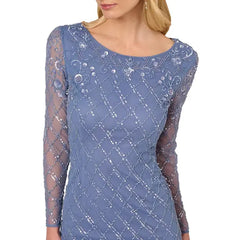 Adrianna Papell Embellished Sheath Dress, Perfect for Formal and Special Occasions