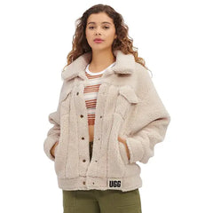 UGG® Women's Frankie Sherpa Fleece Trucker Jacket, Cozy and Stylish Outerwear for Women