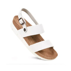 Aerothotic Tori Casual Non Slip Comfy Leather Platform Sandals, Stylish Everyday Footwear