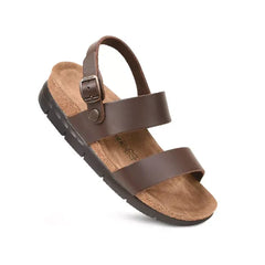 Aerothotic Tori Casual Non Slip Comfy Leather Platform Sandals, Stylish Everyday Footwear