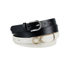 Calvin Klein Women's 2-Pc Skinny Dress Belts Set - Bone / Black