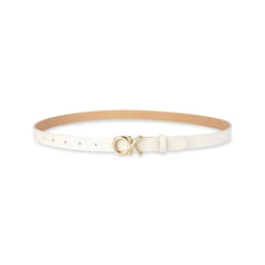 Calvin Klein Women's 2-Pc Skinny Dress Belts Set - Bone / Black