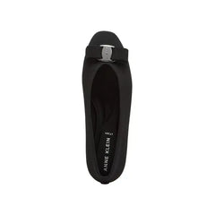 Anne Klein Womens Willow Bow Detail Round Toe Ballet Flats, Comfortable Stylish Slip On Shoes