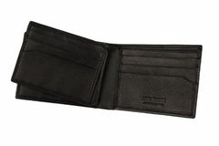 Steve madden Leather Rfid Blocking Wallet With Extra Capacity Id Window - Black