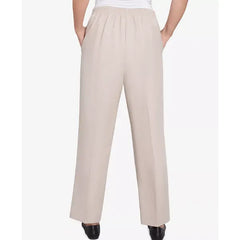 Alfred Dunner Petite Kensington Gardens Relaxed Linen Medium Length Pants