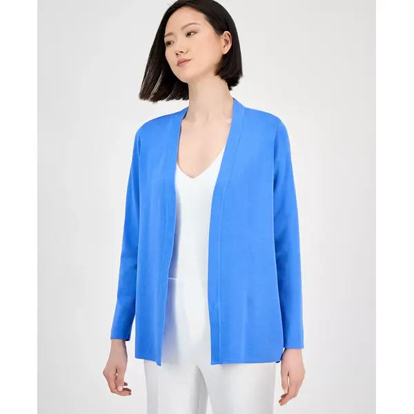 Anne Klein Womens Newport Kissing Front Cardigan, Lightweight Elegant Layering Sweater