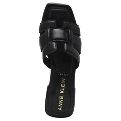 Anne Klein Womens Loyal Square Toe Slide Flat Sandals, Comfortable and Stylish Summer Footwear