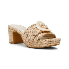 Anne Klein Womens Pepper Buckle Platform Block Heel Sandals, Comfortable Footwear for Casual or Dressy Looks