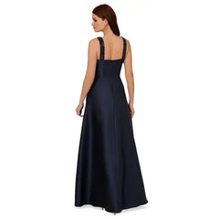 Adrianna Papell Women's Embellished-Neck Sleeveless Gown, Perfect for Elegant Evenings