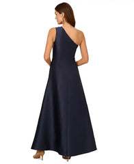 Adrianna Papell Women's Embellished One-Shoulder Sleeveless Ballgown, Perfect for Formal Events