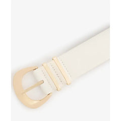 I.N.C. International Concepts Soft Glaze Faux-Leather Belt - White