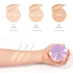 Moonshot Micro Glassyfit Cushion with SPF50+, PA++++ - #101 Ivory