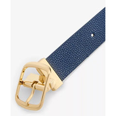 On 34th Reversible Faux-Leather Belt - Navy White