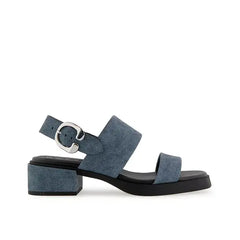 Aerosoles Womens Dove Dress Sandals Elegant, Comfortable Heeled Evening Shoes, Blue Jean Faux Leather