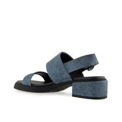 Aerosoles Womens Dove Dress Sandals Stylish Comfortable Footwear, Blue Jean Faux Leather