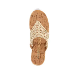 Aerosoles Womens Ivie Round Toe Wedge Sandals Modern Comfort Design