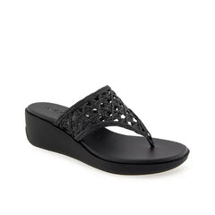 Aerosoles Womens Ivie Round Toe Wedge Sandals Modern Comfort Design