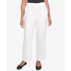 Alfred Dunner Petite Estate of Mind Estate Pull-On Short Length Pants, Oyster