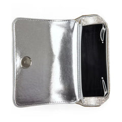ALDO Blingchic Small Top Handle Bag, Glamorous Compact Stylish Womens Handbag , Silver