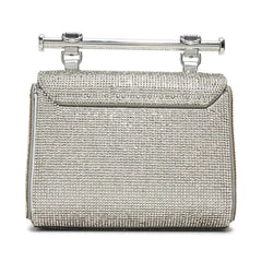 ALDO Blingchic Small Top Handle Bag, Glamorous Compact Stylish Womens Handbag , Silver