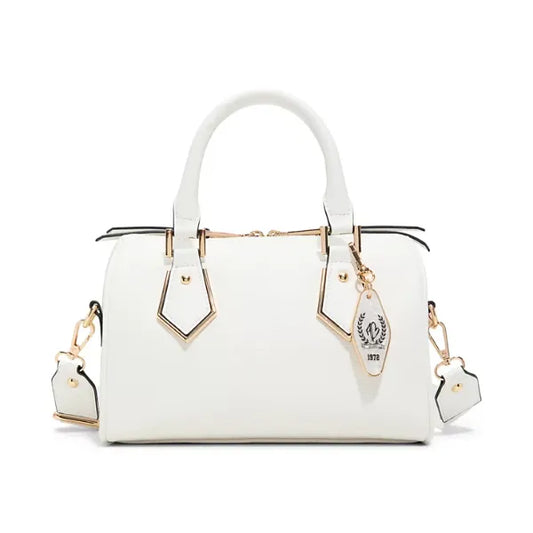 ALDO Guinevereex Medium Barrel Handbags, Stylish Everyday Purse, White